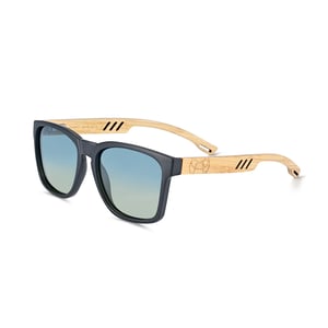 Gafas de sol polarizadas Earth Wood Haven - Bambú/Azul-amarillo