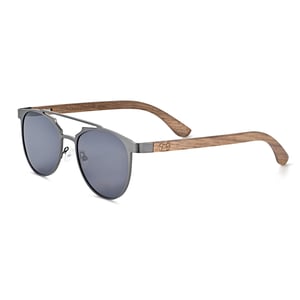 Gafas de sol polarizadas Earth Wood Positano - Marrón oscuro/Negro