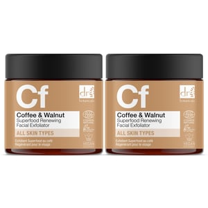 Dr Botanicals Café Superalimento Exfoliante Facial Renovador 60ml x 2 Paquete Dúo