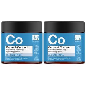 Dr Botanicals Máscara Hidratante Revitalizante de Superalimentos de Cocoa y Coco 60ml x 2 Pack Doble