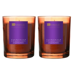 Dr Botanicals Vela de Sándalo y Bergamota 200 g x 2 Pack Dúo