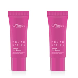 skinChemists Serie Juventud Suero para Ojos con Retinol y Bakuchiol 15ml x 2 Paquete Dúo