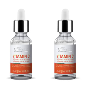 skinChemists Suero Facial Antienvejecimiento con Vitamina C y Ácido Salicílico 30ml x 2 Pack Doble