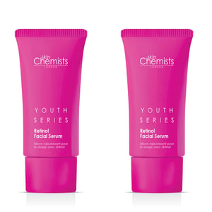 skinChemists Serie Juvenil Suero Facial de Retinol y Bakuchiol 30ml x 2 Paquete Dúo