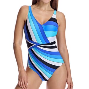 Bañador escote en V con copas W251076 para Mujer