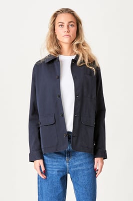 Chaqueta de sarga - Azul marino