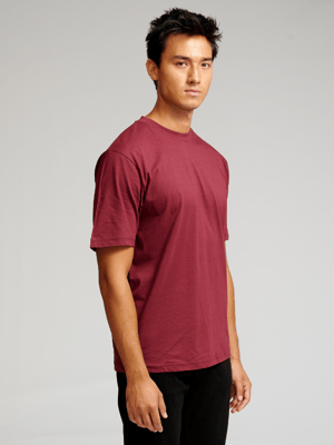 Camiseta oversize - Burdeos