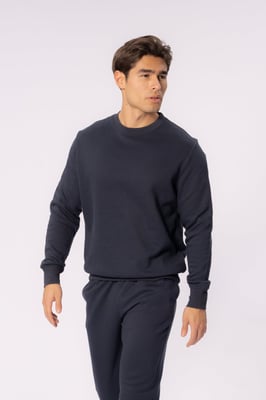 Camiseta esencial con cuello redondo - Azul marino