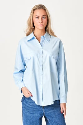 Camisa extragrande Clara - Azul claro