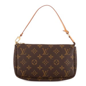 Louis Vuitton Accessory Pouch  en Marrón Lona recubierta