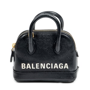 Balenciaga Mini Ville Top Handle Crossbody  en Negro Piel de becerro