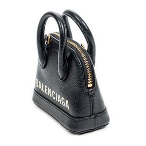 Balenciaga Mini Ville Top Handle Crossbody  en Negro Piel de becerro