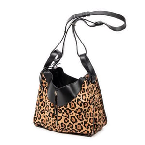 Loewe Small Hammock  en Negro/Marrón Lienzo