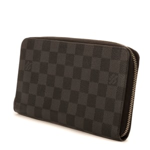 Louis Vuitton Zippy Large en Grafito Lona recubierta