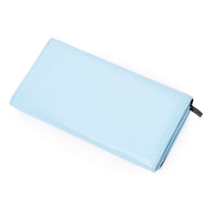 Balenciaga Everyday Long Bifold Wallet  en Azul claro Piel de becerro