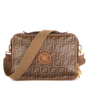 Fendi Small Soft Travel Case  en Marrón Lona recubierta