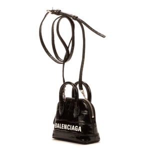 Balenciaga Mini Ville Top Handle Crossbody  en Negro Piel de becerro