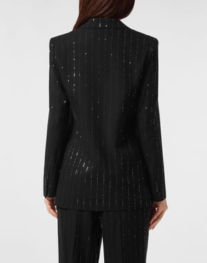 Paillettes Boyfriend Fit Blazer