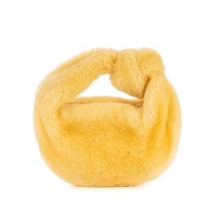 Bottega Veneta Mini Jodie Knot Hobo  en Amarillo Piel de becerro