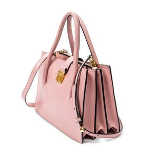 Miu Miu Madras Convertible Top Handle  en Rosa Piel de becerro