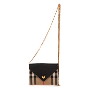 Burberry Micro Envelope WOC Mirco en Beige Lienzo