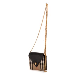 Burberry Micro Envelope WOC Mirco en Beige Lienzo