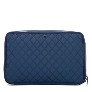 Chanel Laptop Case  en Azul Lienzo