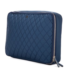 Chanel Laptop Case  en Azul Lienzo