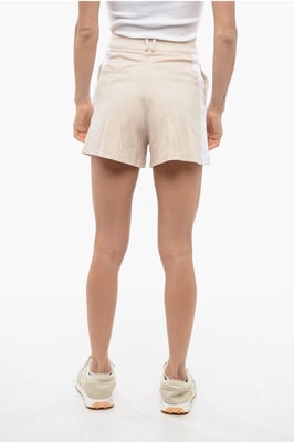Shorts elásticos AXIM con bandas laterales en beige