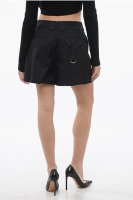 Pantalones cortos CARGO de cintura alta en negro