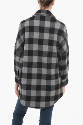 Camisa BUFFALO de mezcla de lana en gris