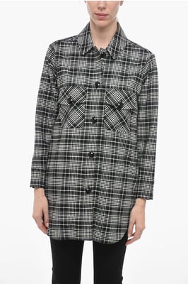 Camisa de cuadros ALASKAN en blanco y negro