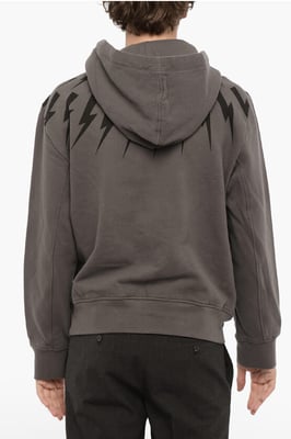 Sudadera con capucha Easy Fit con estampado ThunderBolt en gris