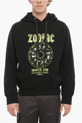 Sudadera con capucha ZOD AC de algodón polar de ajuste fácil en negro