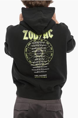Sudadera con capucha ZOD AC de algodón polar de ajuste fácil en negro