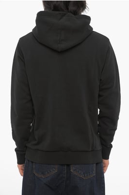 Sudadera con capucha ECLIPSE de algodón con bolsillo de parche en negro
