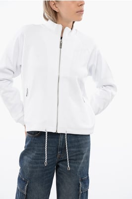 Sudadera sintética STELET con cordón en color blanco