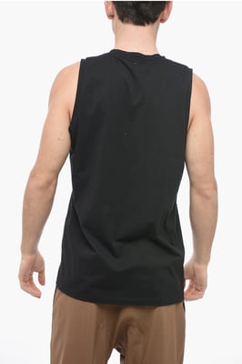 Camiseta sin mangas con bordado FLEUR-DE-THUNDER en negro