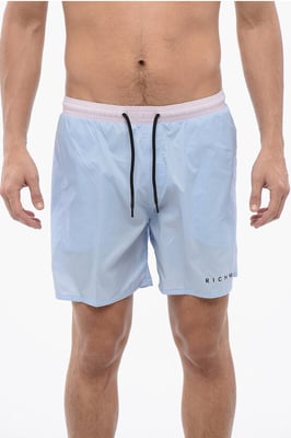 Traje de baño Boxer Bicolor en Azul, Rosa