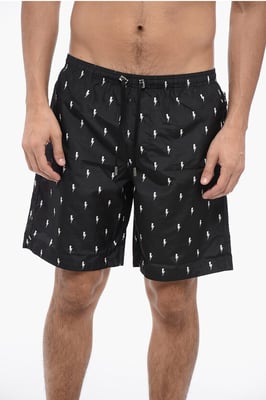 PANTALONES CORTOS DE BAÑO CON MICROPERNOS EN TODO EL EXTREMO