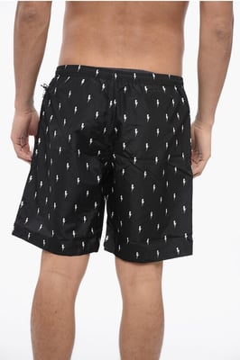 PANTALONES CORTOS DE BAÑO CON MICROPERNOS EN TODO EL EXTREMO