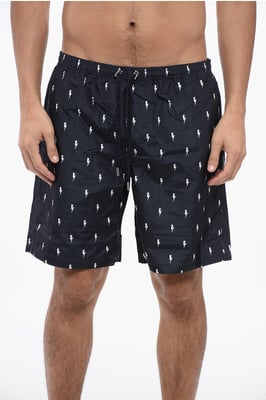 PANTALONES CORTOS DE BAÑO CON MICROPERNOS EN TODO EL EXTREMO