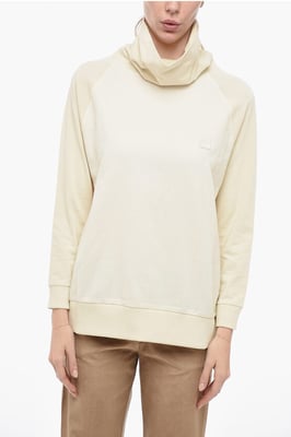 Suéter de cuello alto de mezcla de lana en amarillo