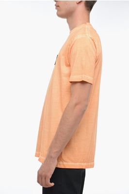 Camiseta SUNSET CROSS con parche de logotipo en naranja