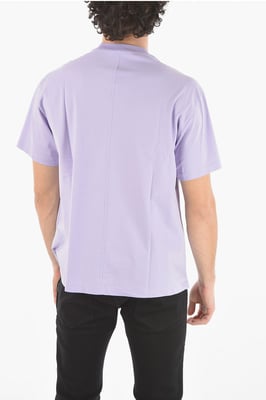 Camiseta violeta con cuello redondo y logo estampado de JAMES HARDEN x NEIL BARRETT