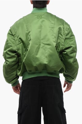 Chaqueta bomber ARROW acolchada con mangas desmontables en verde