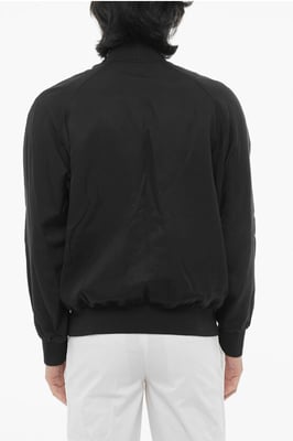 Chaqueta bomber ligera reversible en blanco y negro