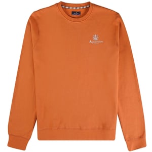 Sudadera naranja con logo pequeño Aquascutum Active