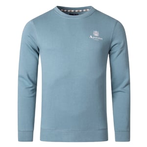 Sudadera azul con logo pequeño Aquascutum Active