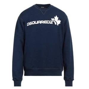 Sudadera azul marino con el logo de la hoja de arce de Dsquared2